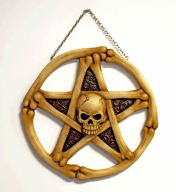 Skull Pentagram Wall Plaque